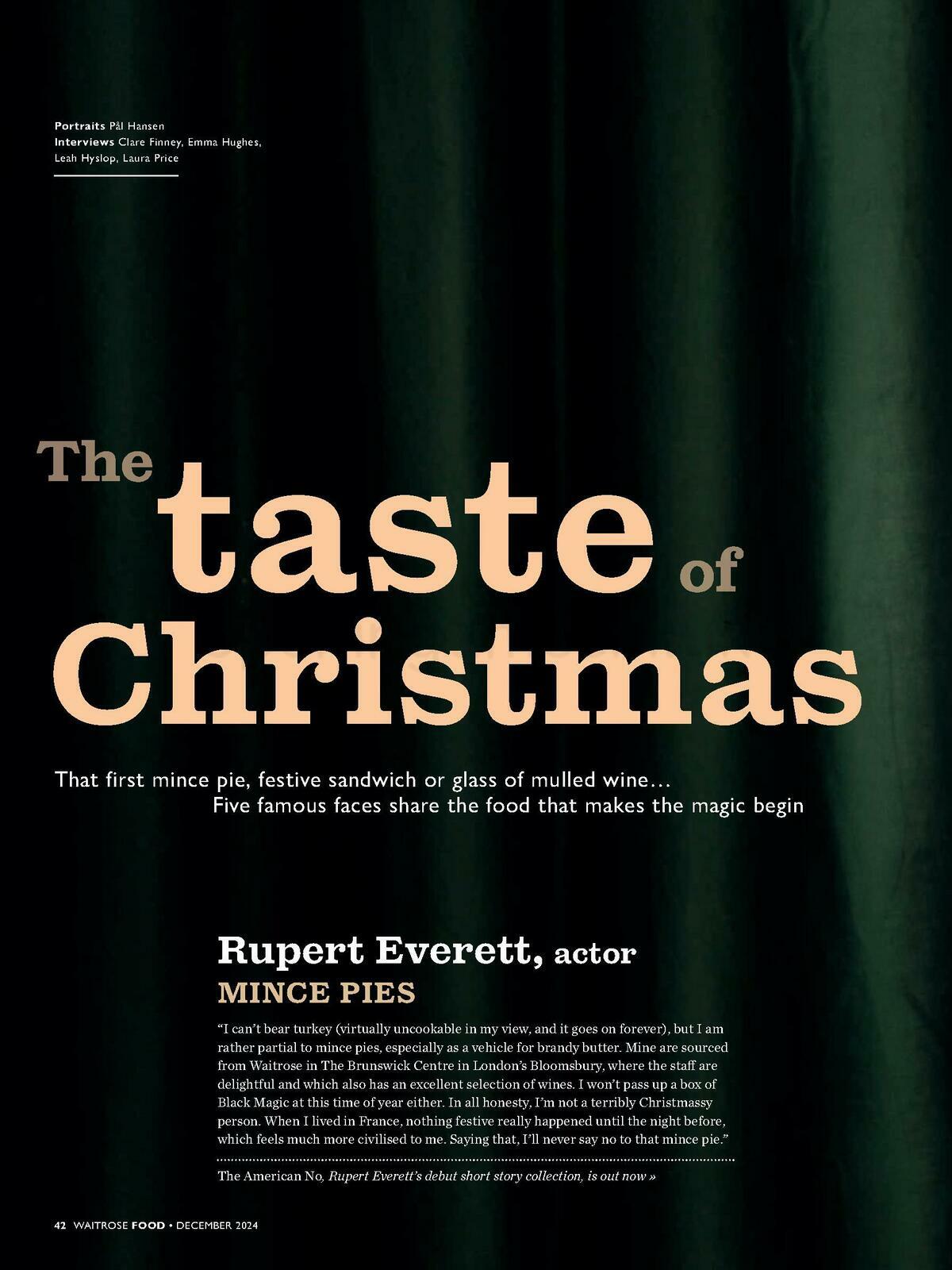 Waitrose Magazine December Offers from 1 December