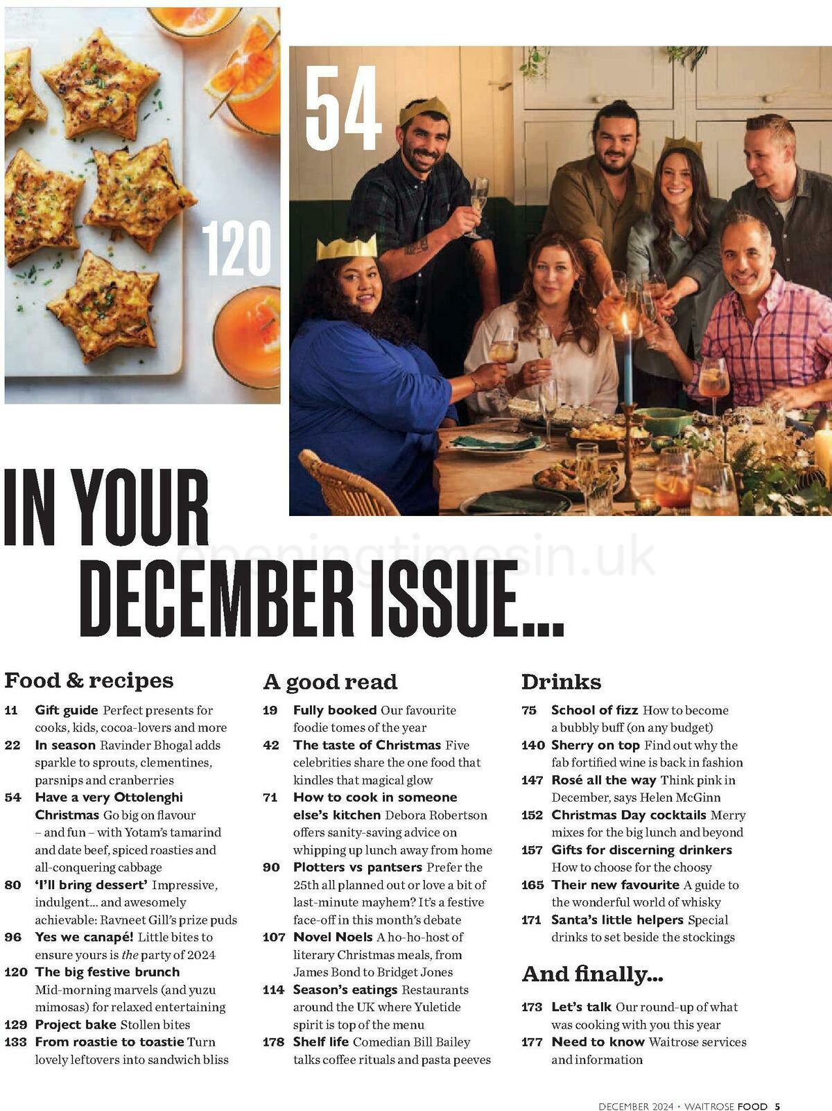 Waitrose Magazine December Offers from 1 December