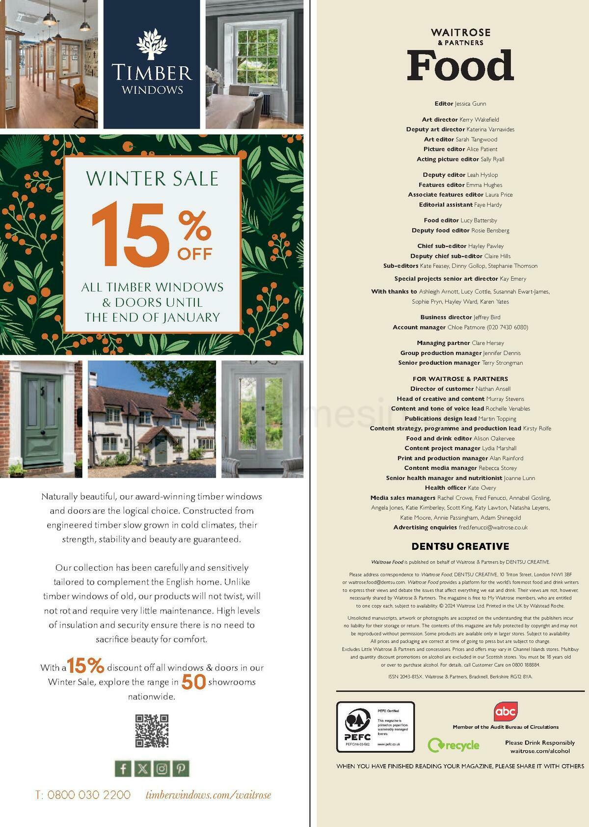 Waitrose Magazine December Offers from 1 December