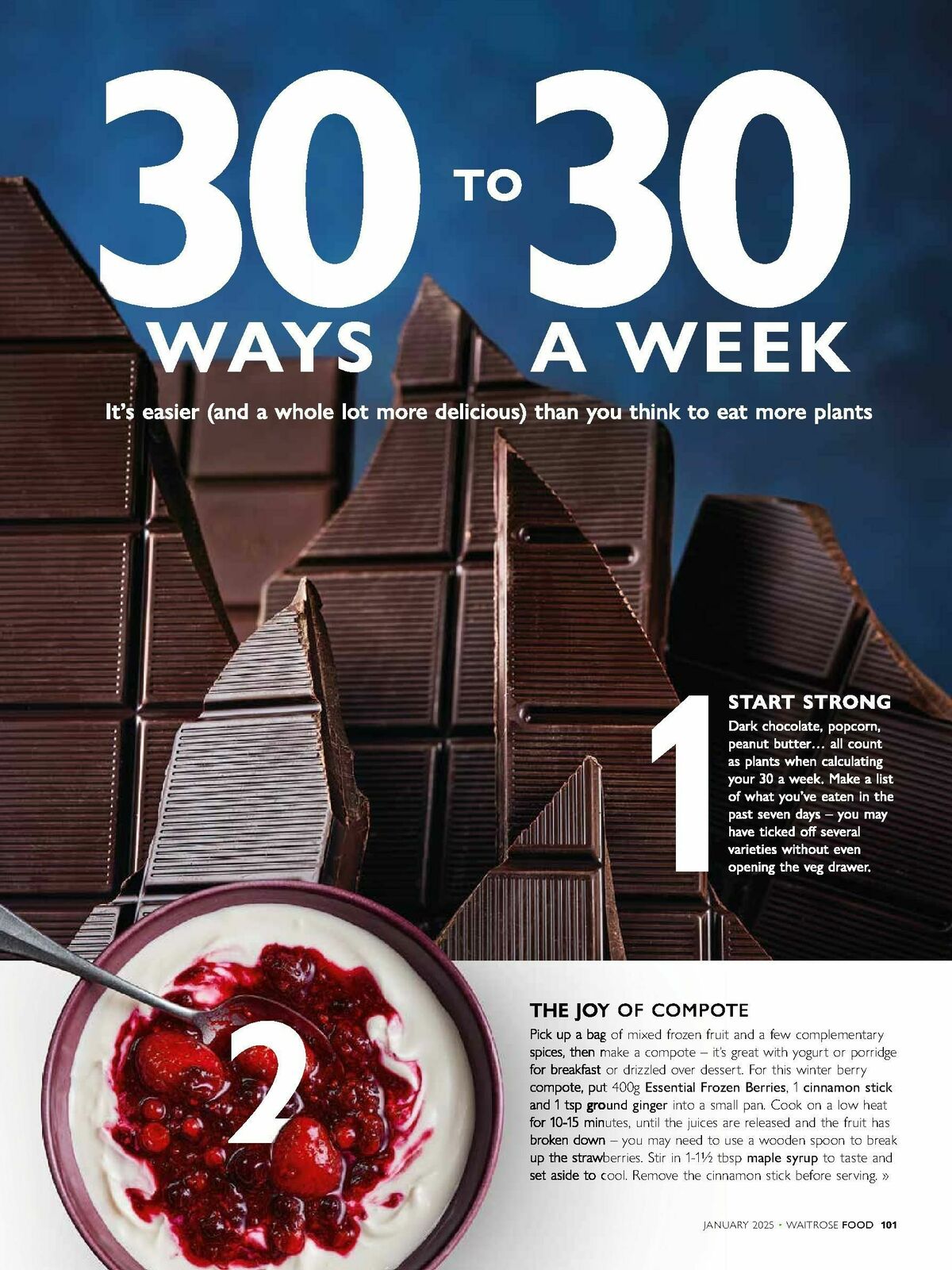 Waitrose Food Magazine January Offers from 1 January