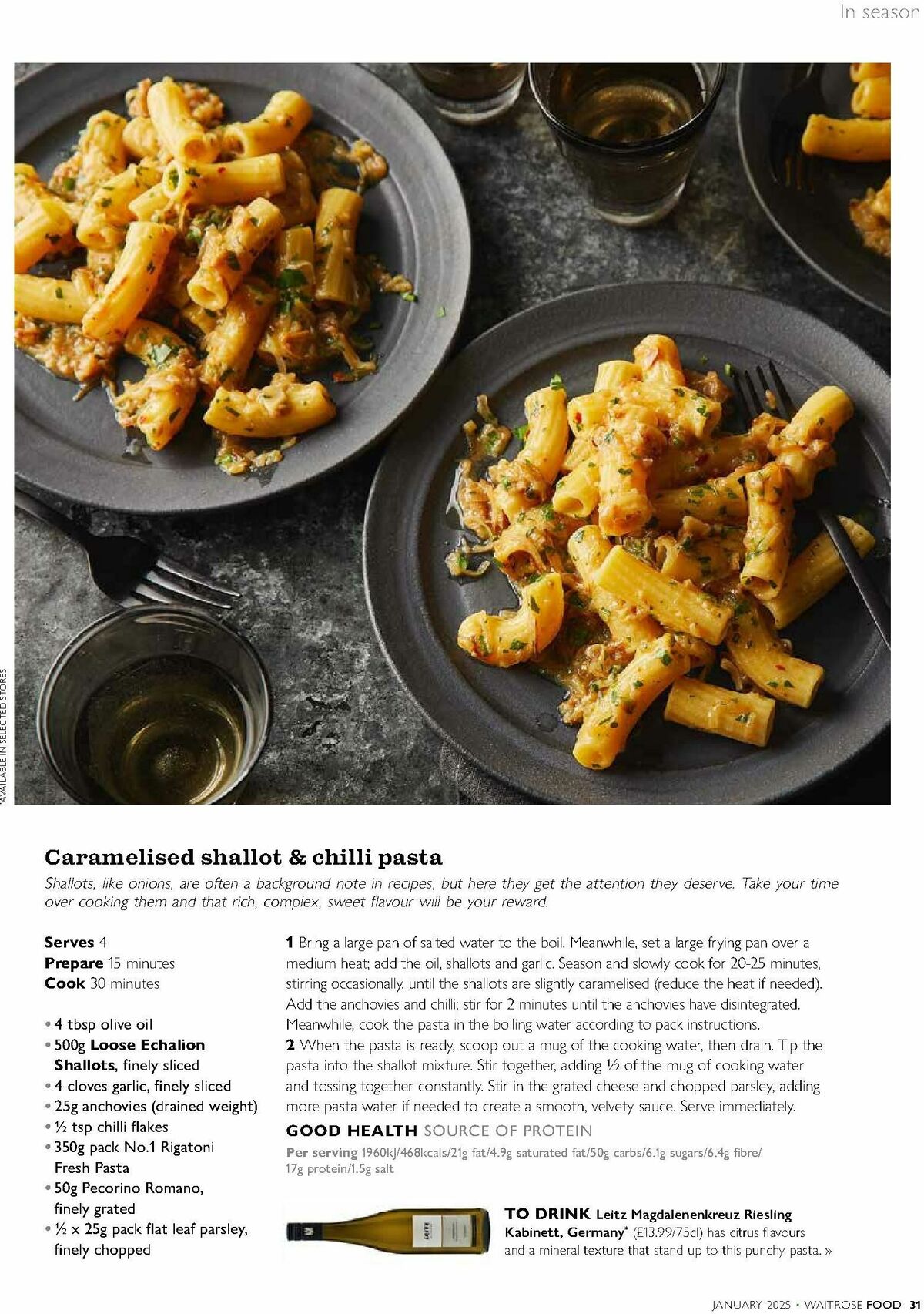 Waitrose Food Magazine January Offers from 1 January
