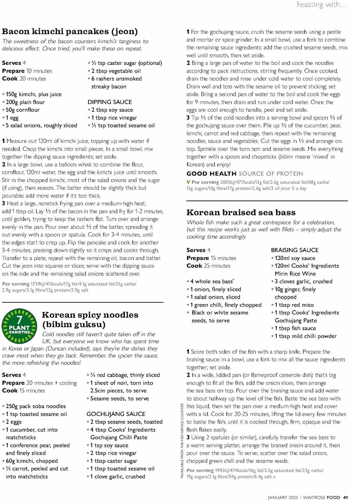 Waitrose Food Magazine January Offers from 1 January