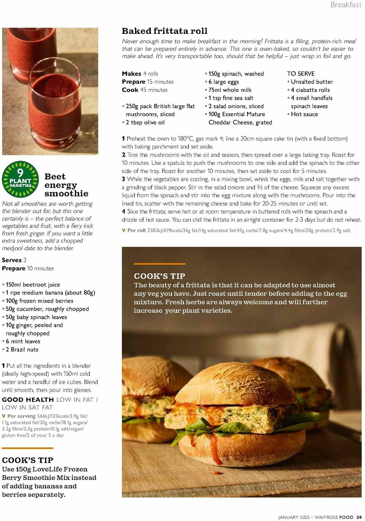 Waitrose Food Magazine January Offers from 1 January