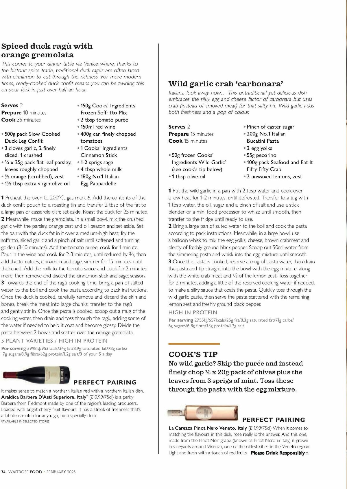 Waitrose Food Magazine February Offers from 1 February