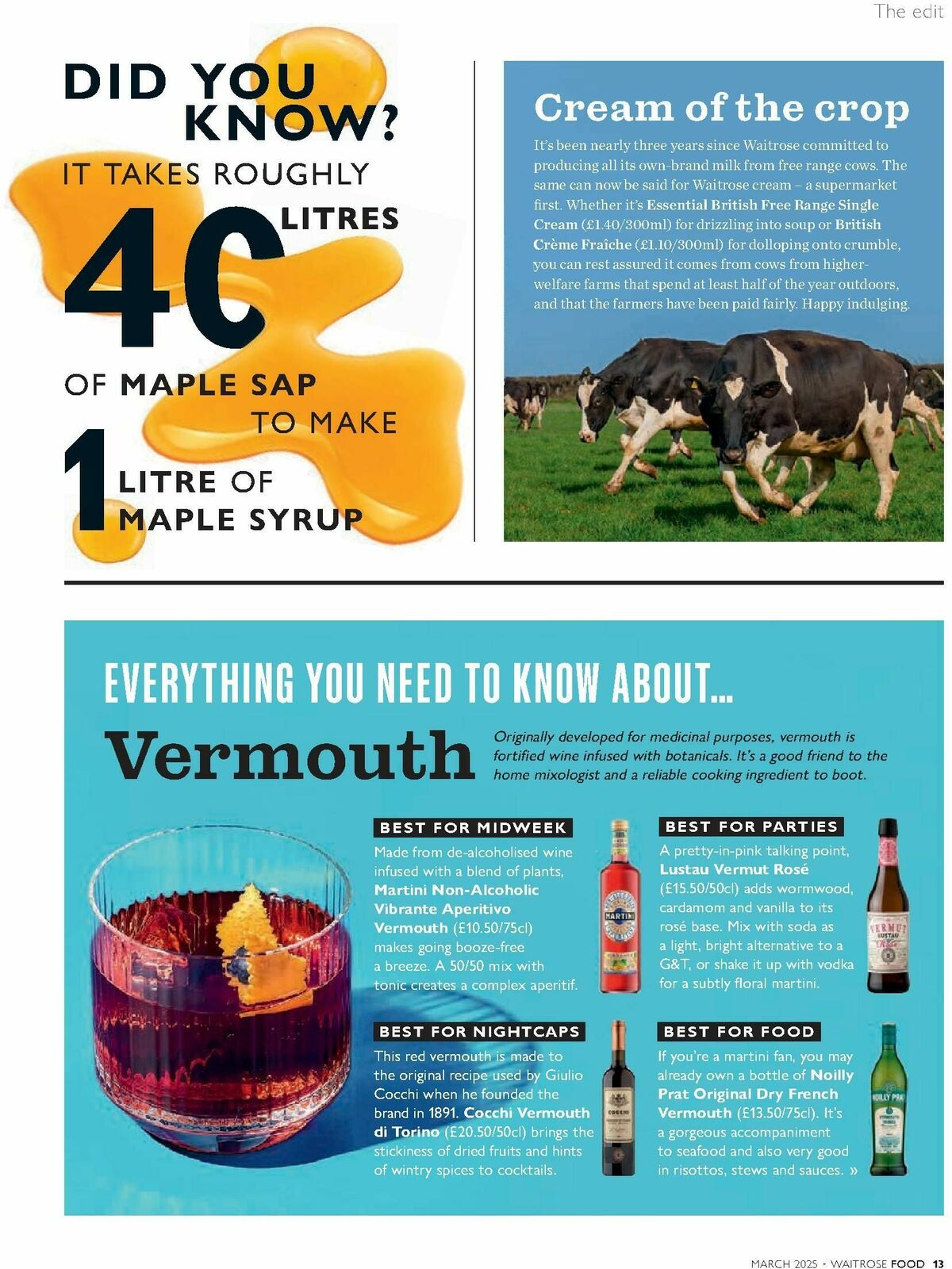 Waitrose Food Magazine March Offers from 1 March