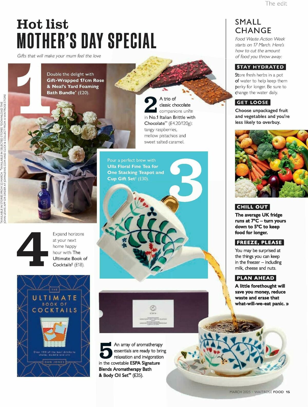 Waitrose Food Magazine March Offers from 1 March