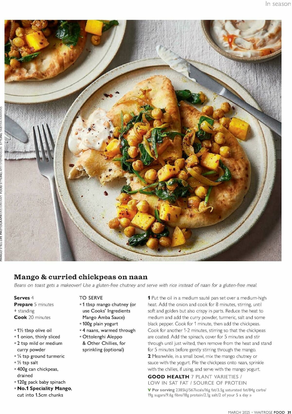 Waitrose Food Magazine March Offers from 1 March