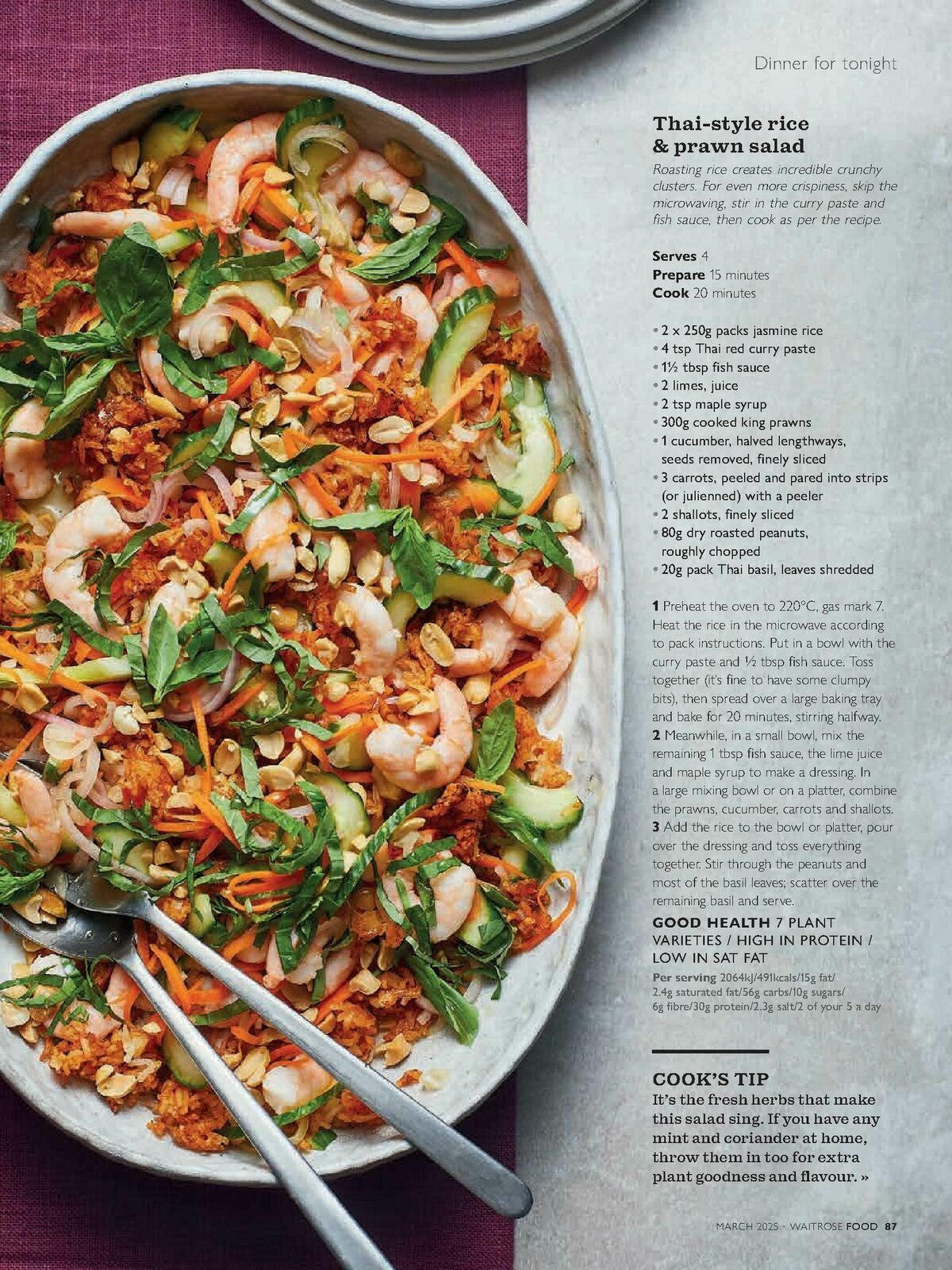 Waitrose Food Magazine March Offers from 1 March