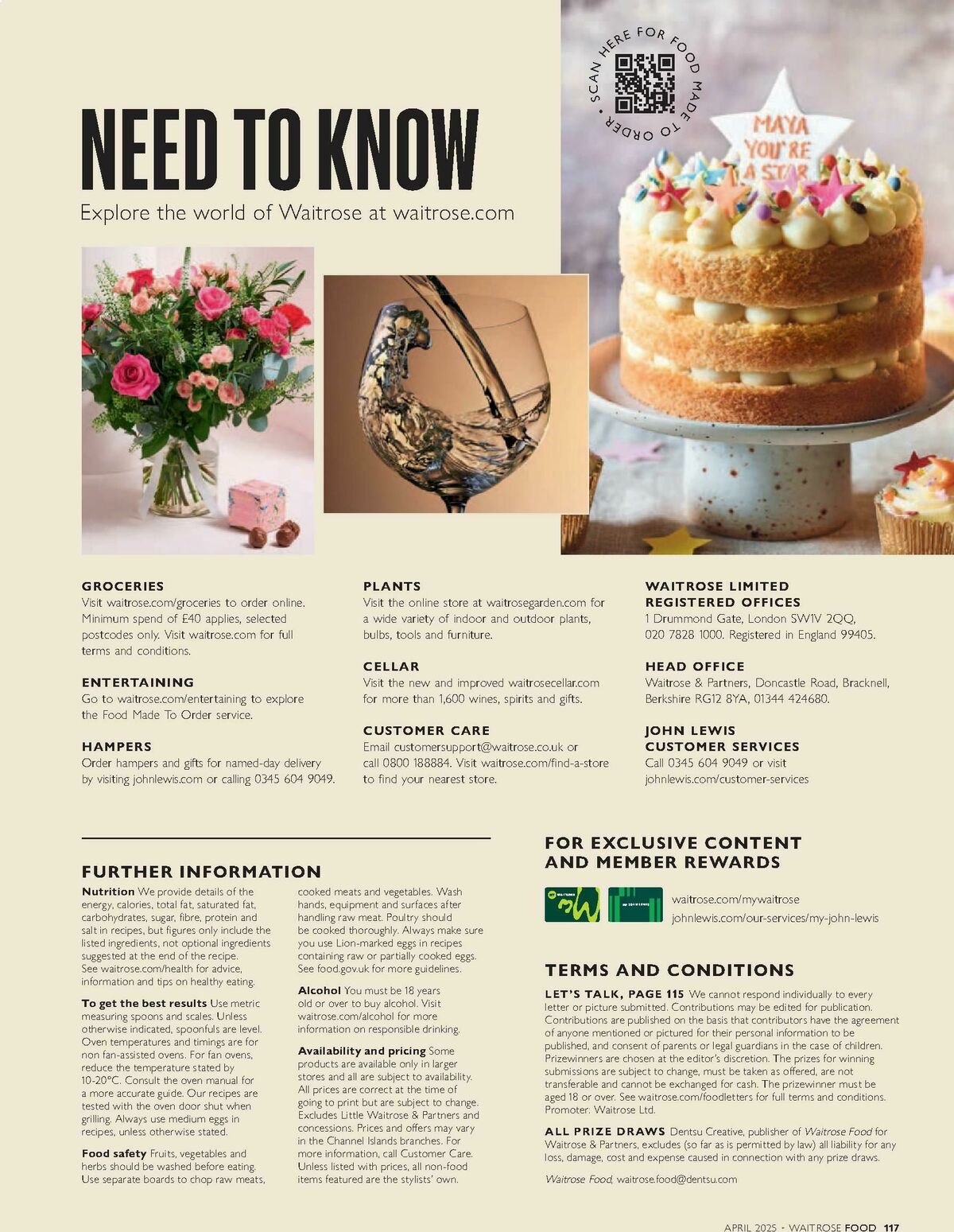 Waitrose Food Magazine April Offers from 1 April