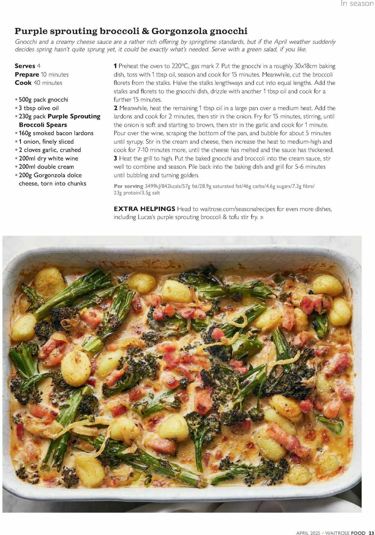 Waitrose Food Magazine April Offers from 1 April