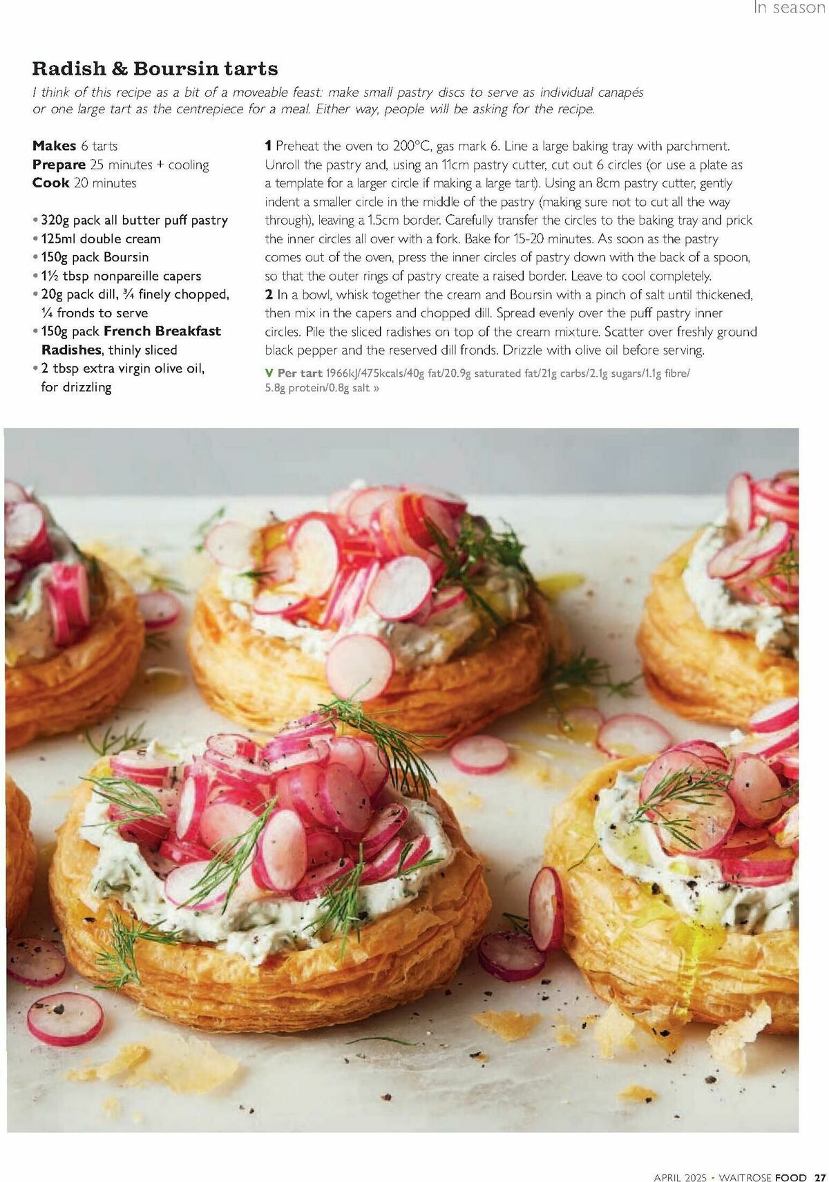Waitrose Food Magazine April Offers from 1 April
