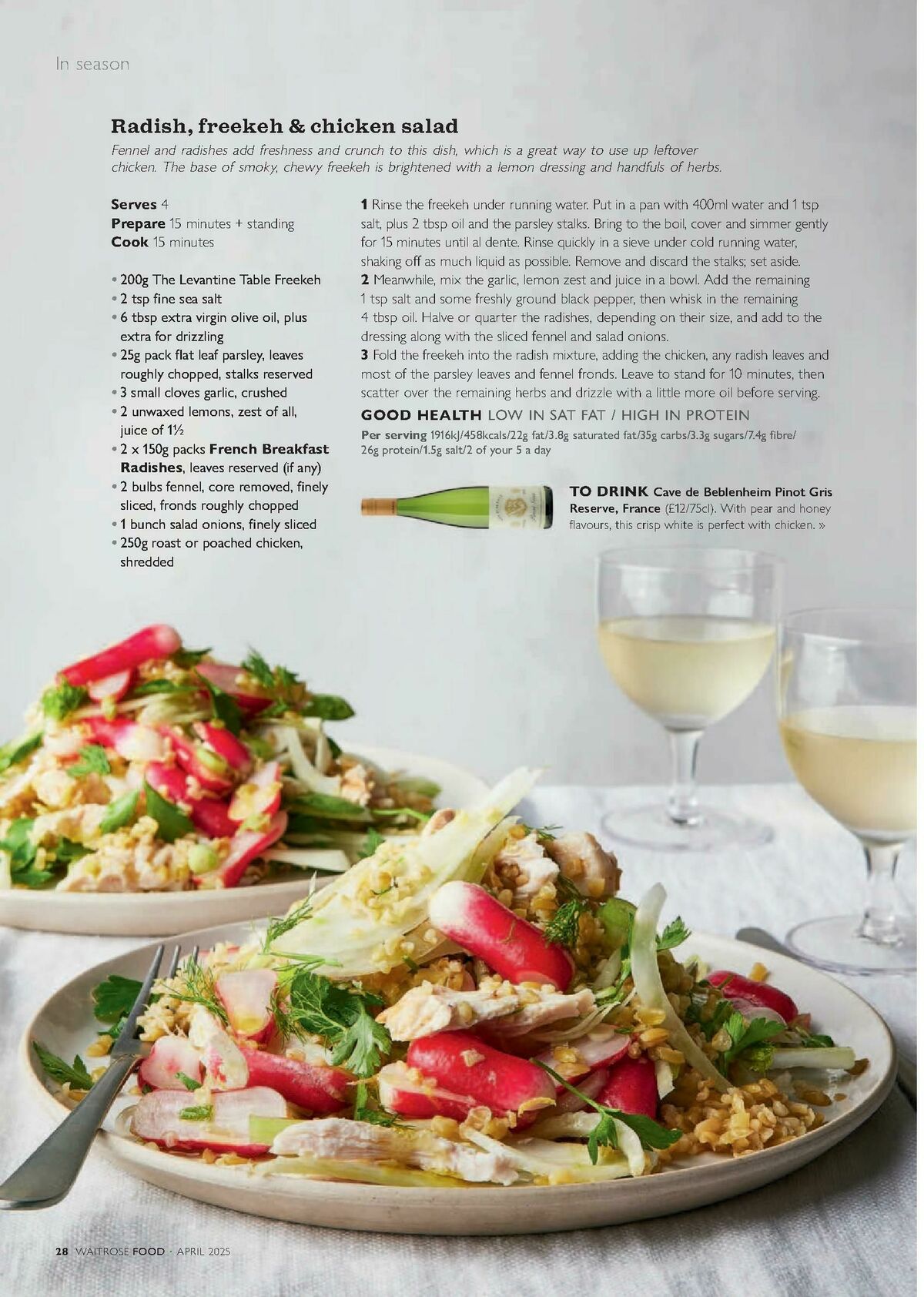 Waitrose Food Magazine April Offers from 1 April