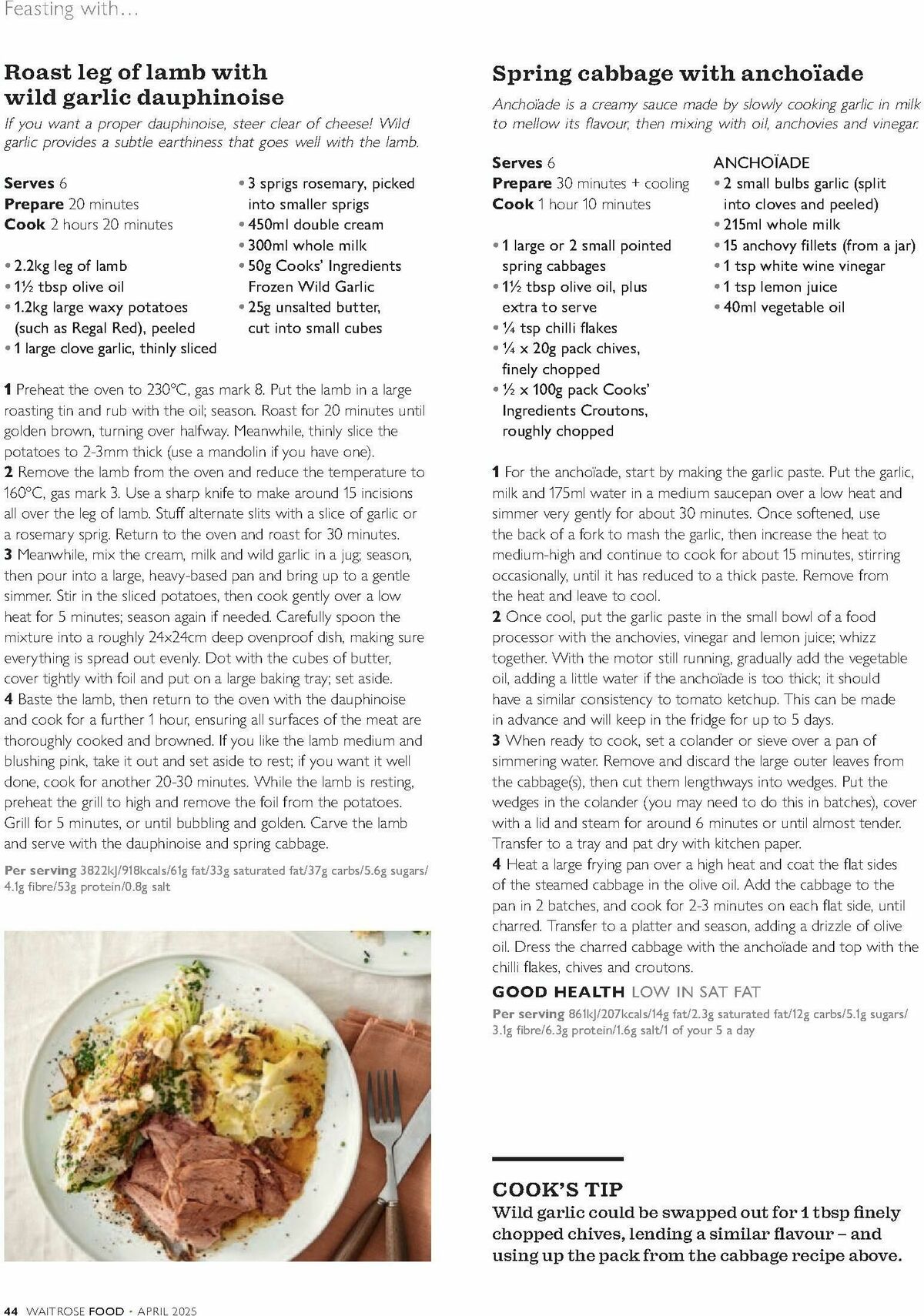 Waitrose Food Magazine April Offers from 1 April