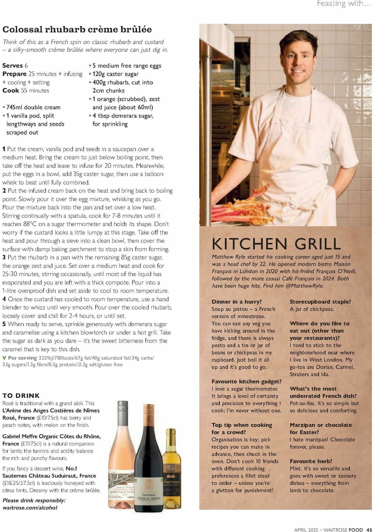 Waitrose Food Magazine April Offers from 1 April