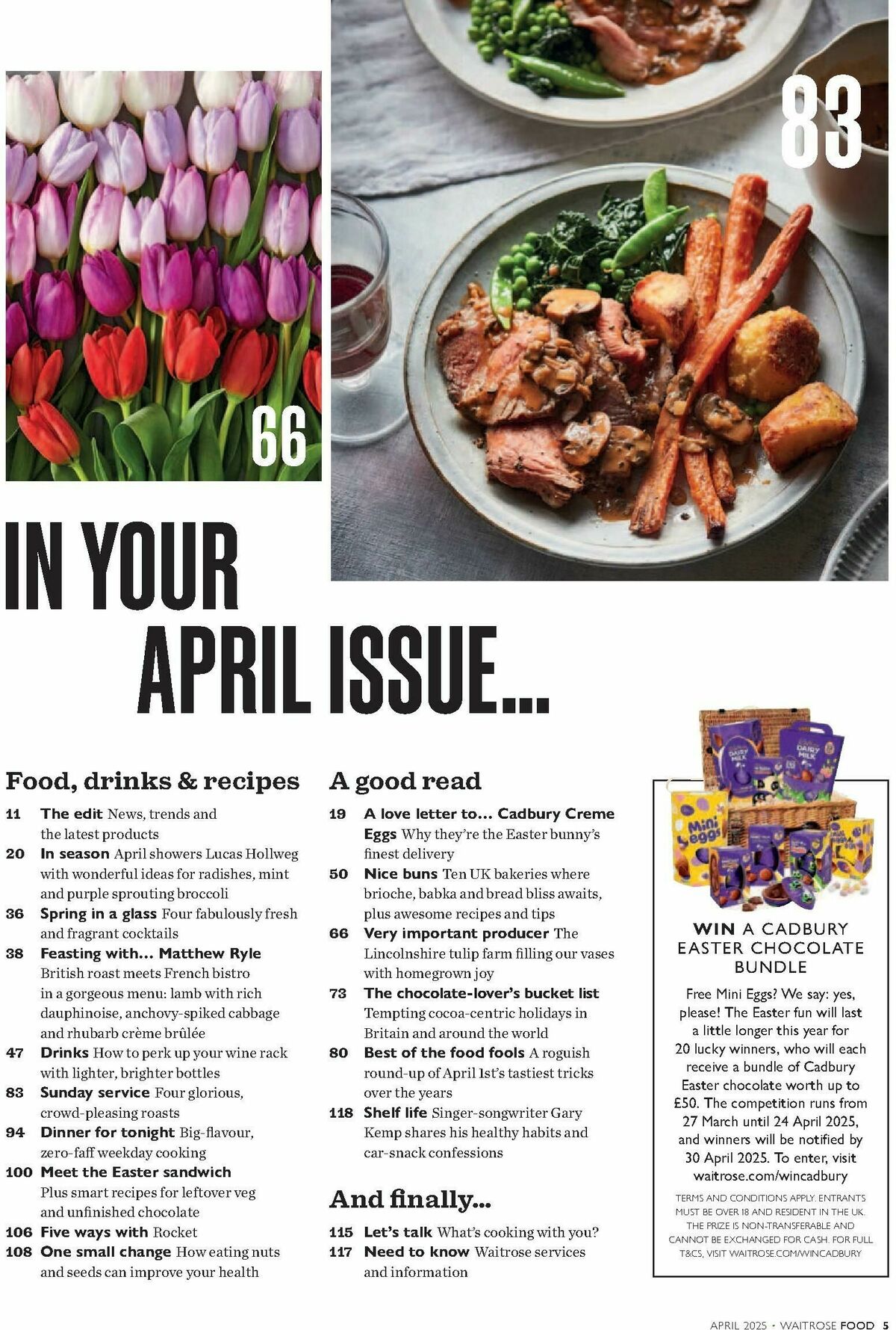 Waitrose Food Magazine April Offers from 1 April
