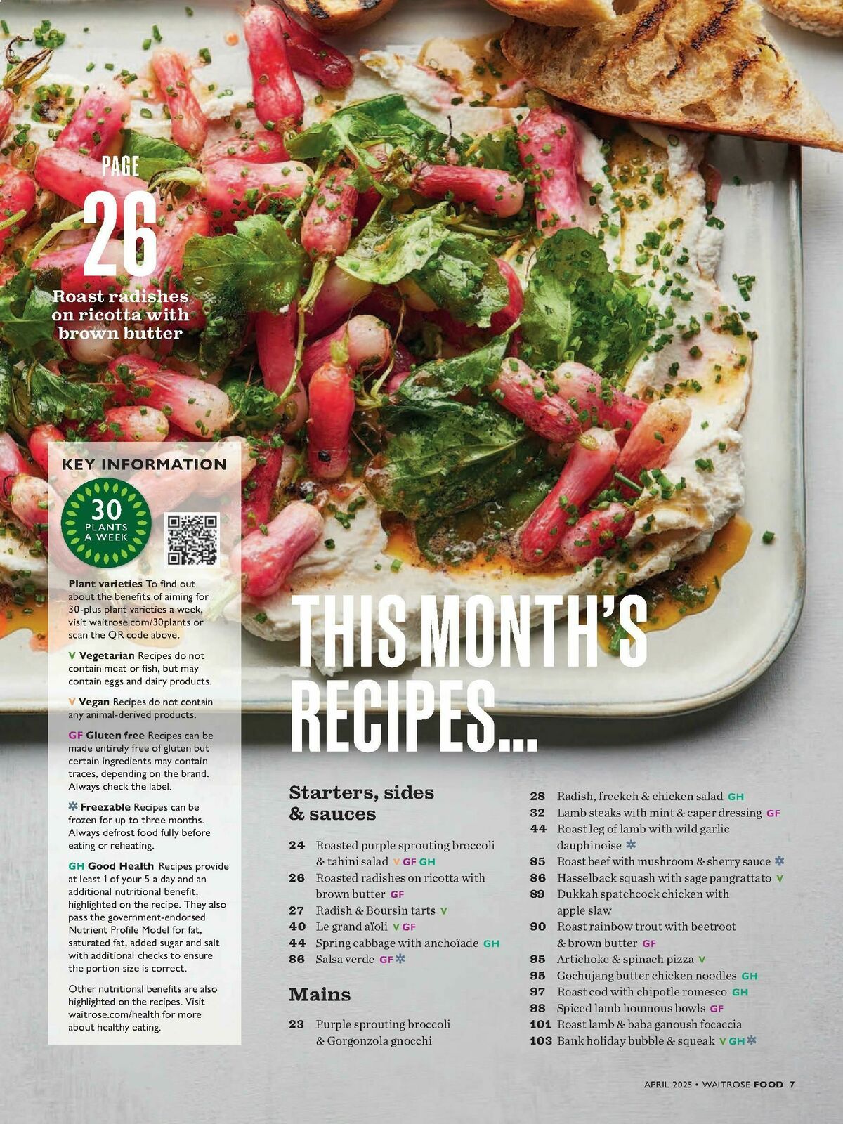 Waitrose Food Magazine April Offers from 1 April