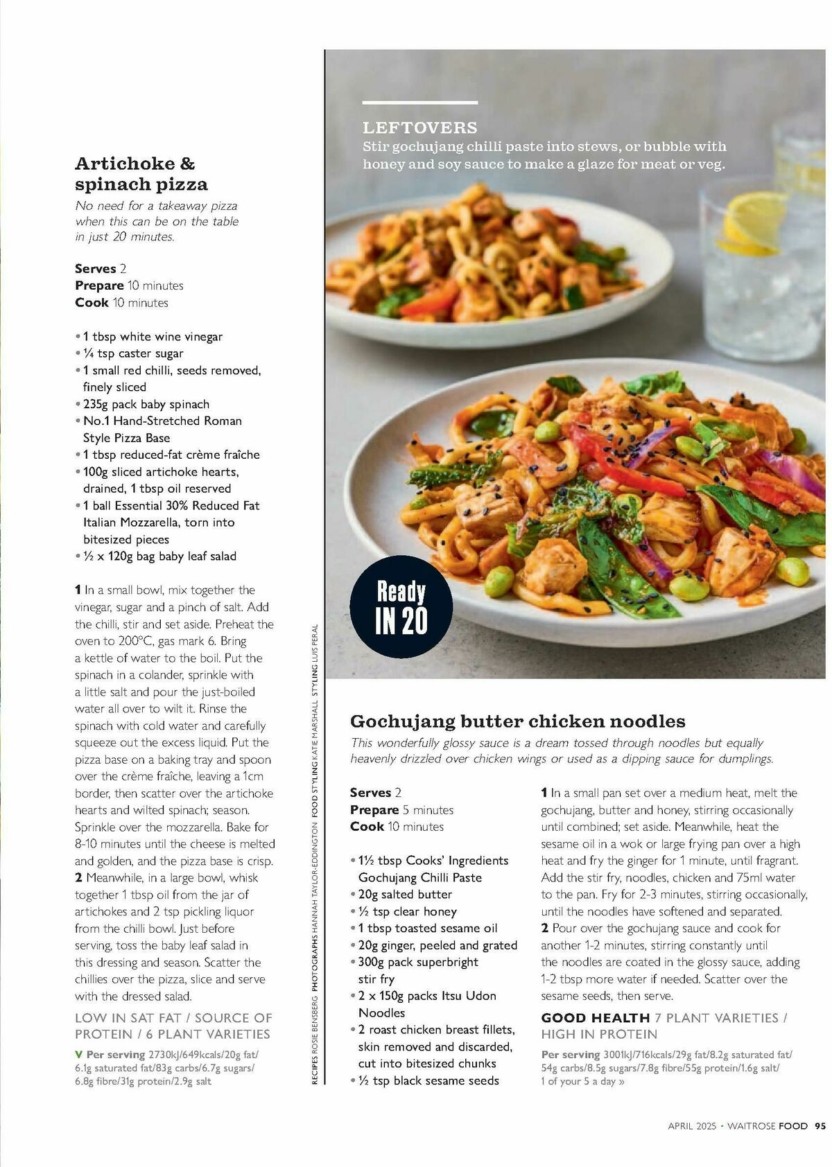 Waitrose Food Magazine April Offers from 1 April