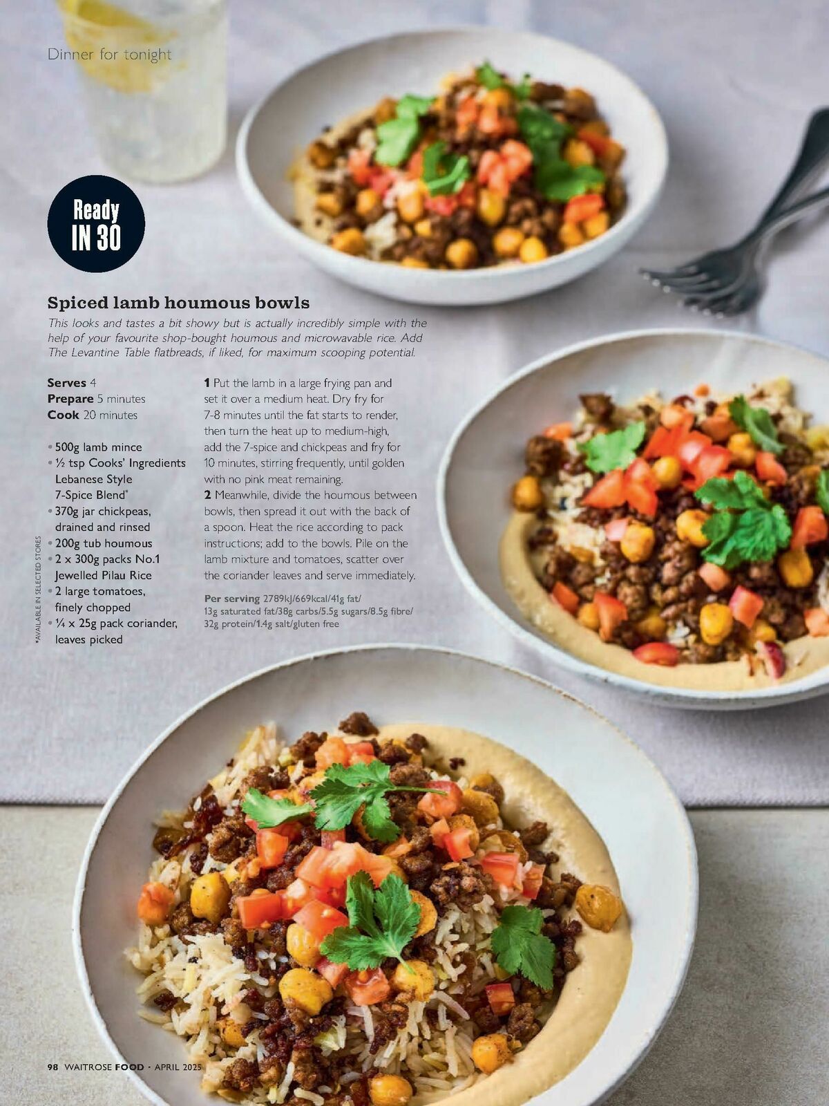 Waitrose Food Magazine April Offers from 1 April