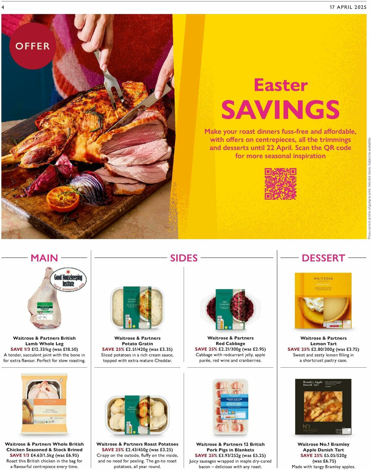 Waitrose Offers from 17 April