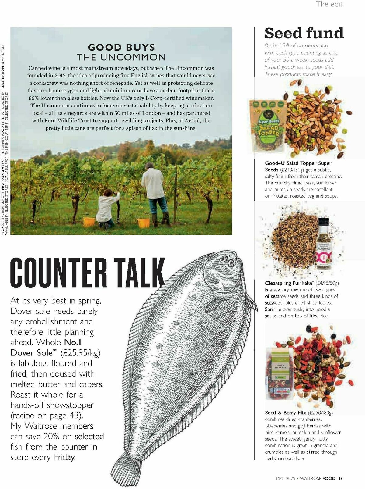 Waitrose Food Magazine May Offers from 1 May