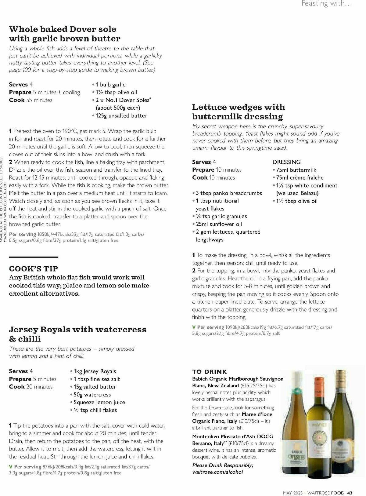 Waitrose Food Magazine May Offers from 1 May