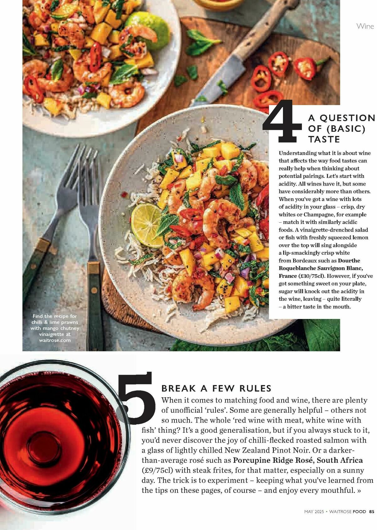 Waitrose Food Magazine May Offers from 1 May