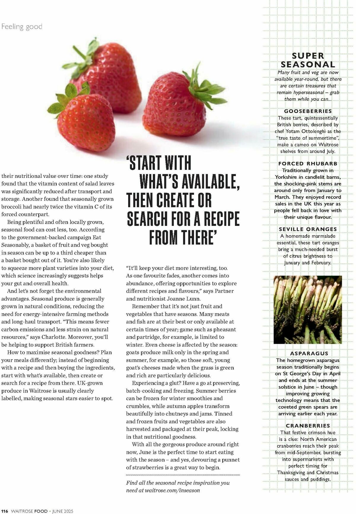 Waitrose Food Magazine June Offers from 1 June
