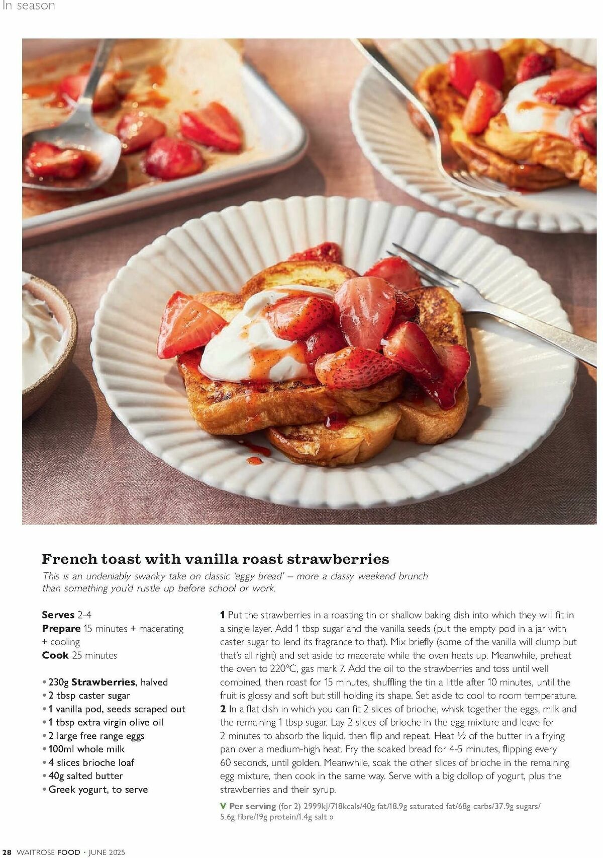 Waitrose Food Magazine June Offers from 1 June