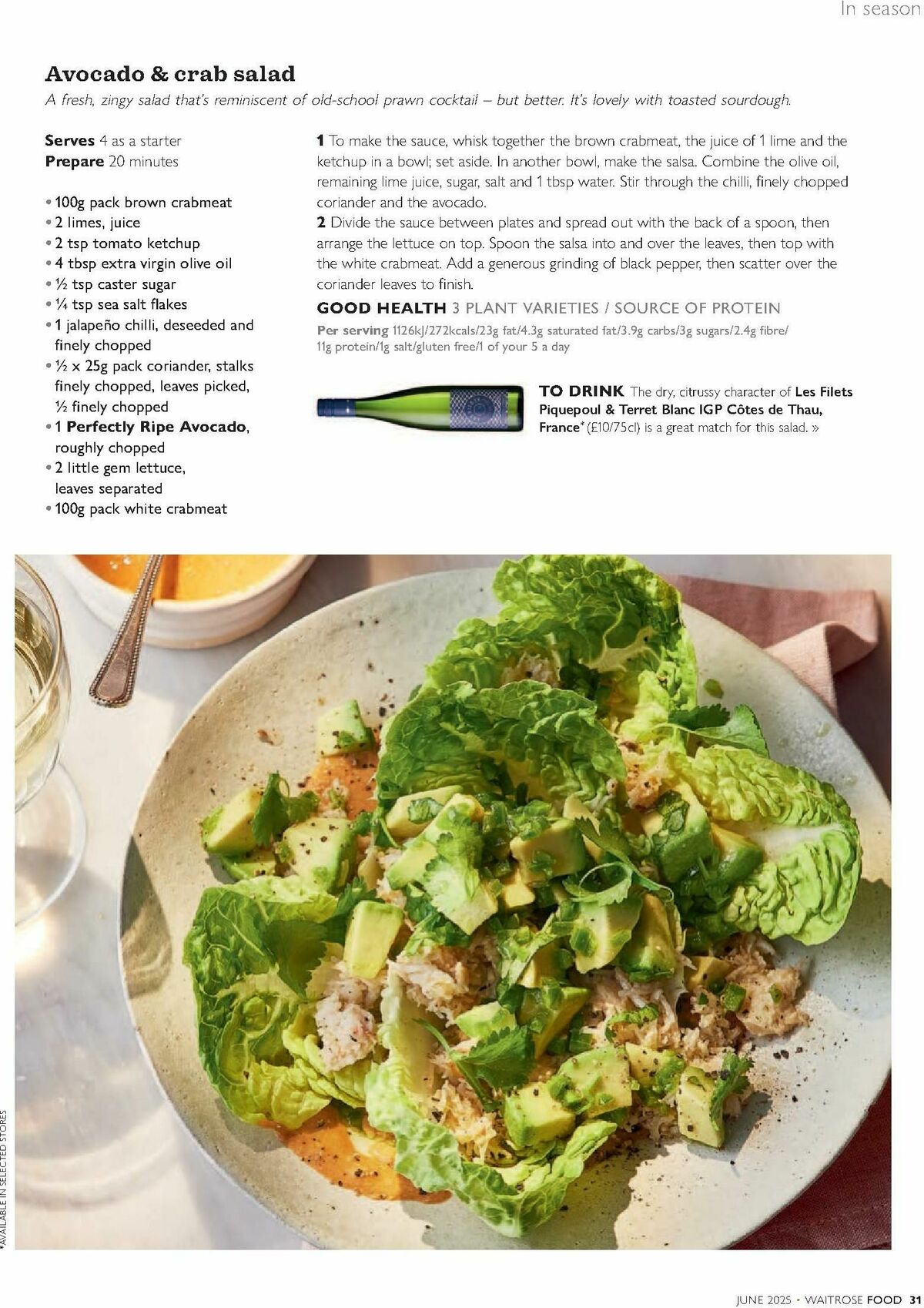 Waitrose Food Magazine June Offers from 1 June