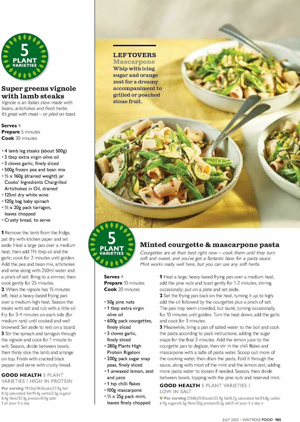 Waitrose Magazine July Offers from 1 July