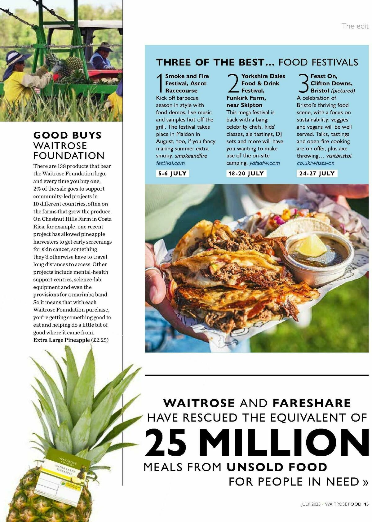 Waitrose Magazine July Offers from 1 July