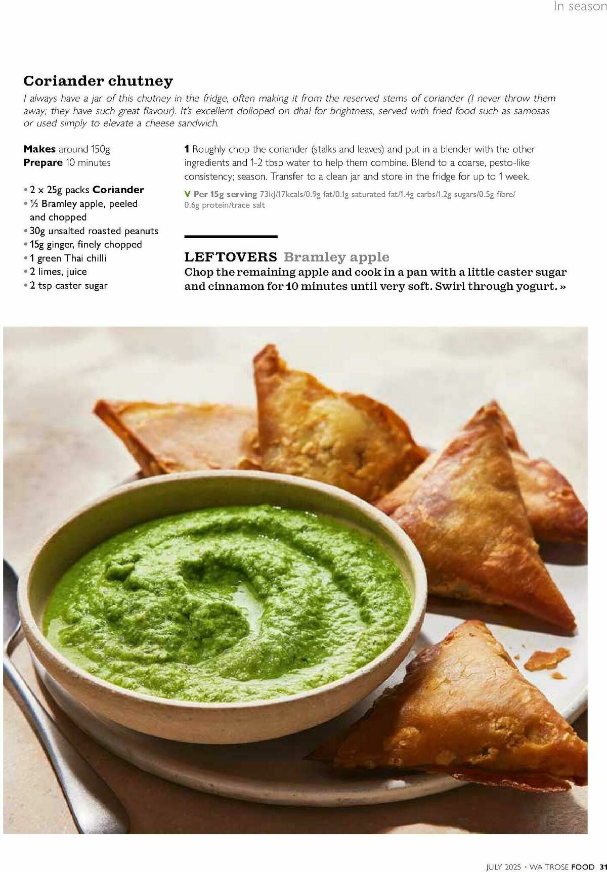 Waitrose Magazine July Offers from 1 July