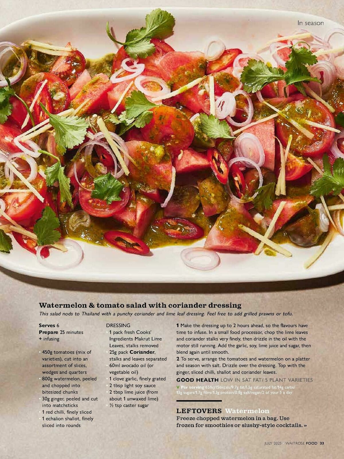 Waitrose Magazine July Offers from 1 July