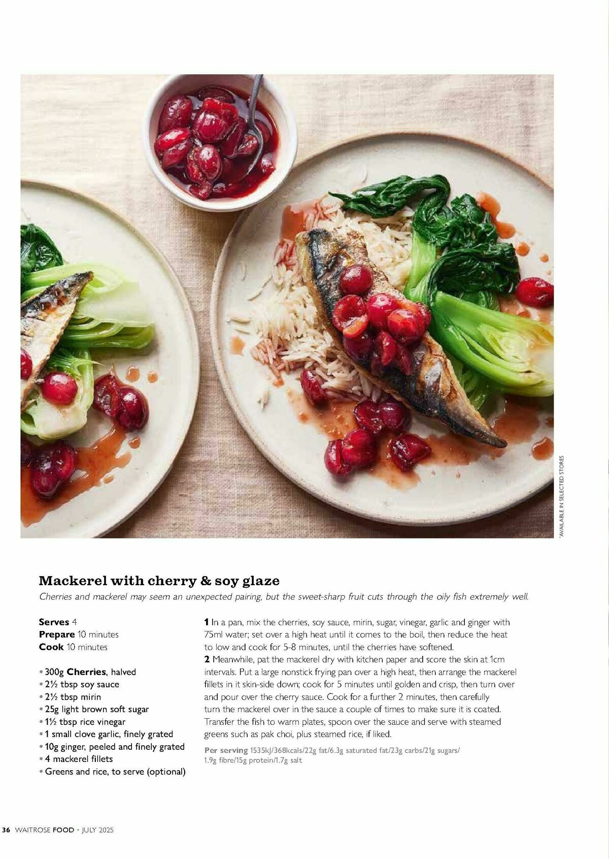 Waitrose Magazine July Offers from 1 July