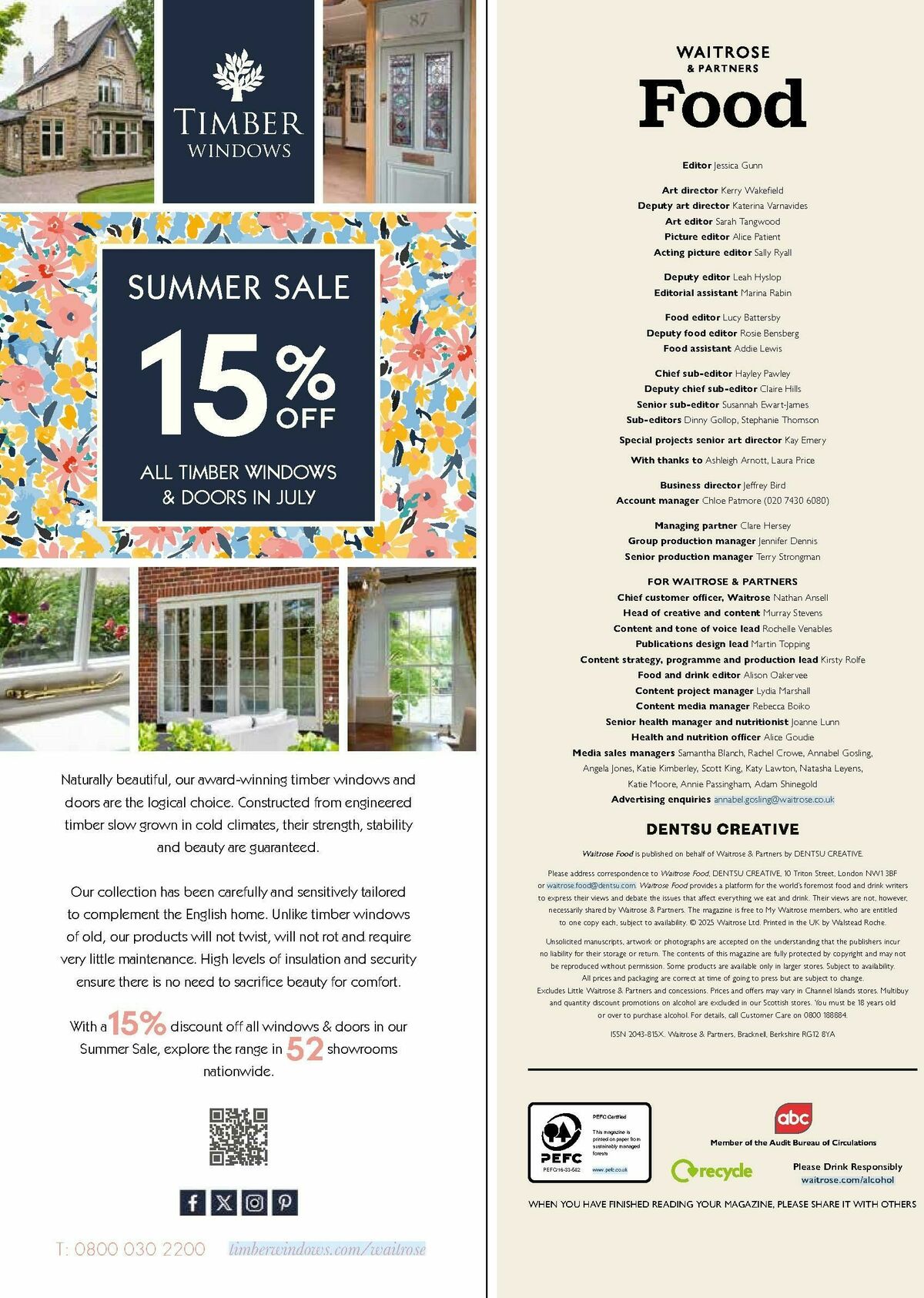 Waitrose Magazine July Offers from 1 July