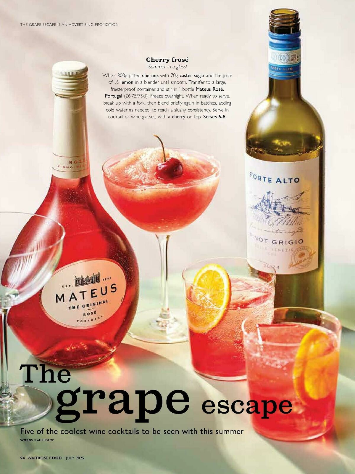 Waitrose Magazine July Offers from 1 July