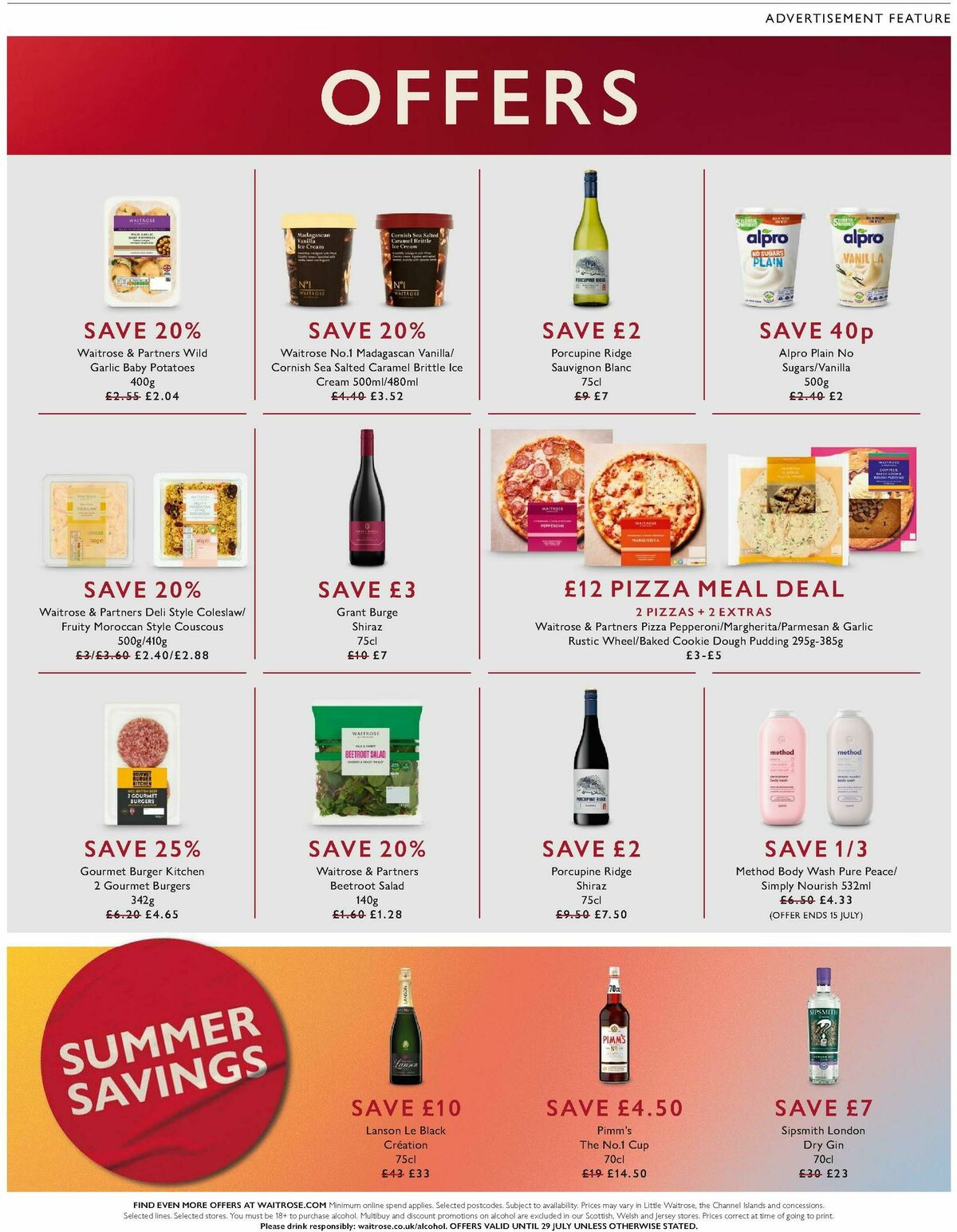 Waitrose Offers from 3 July