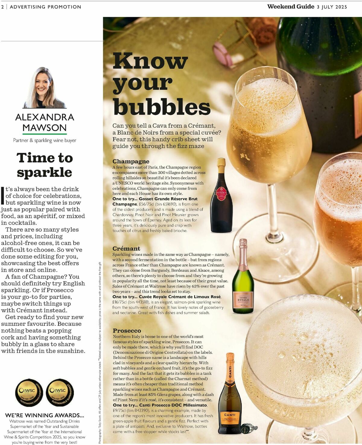 Waitrose Offers from 3 July