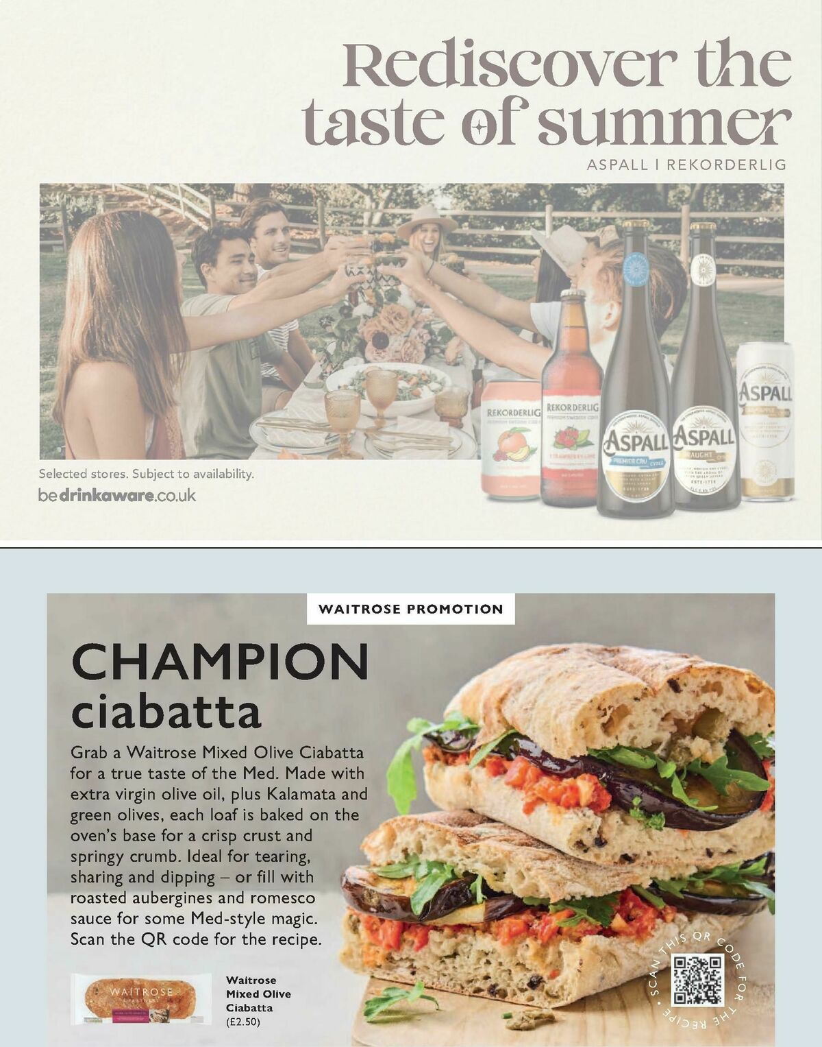 Waitrose Food Magazine August Offers from 1 August