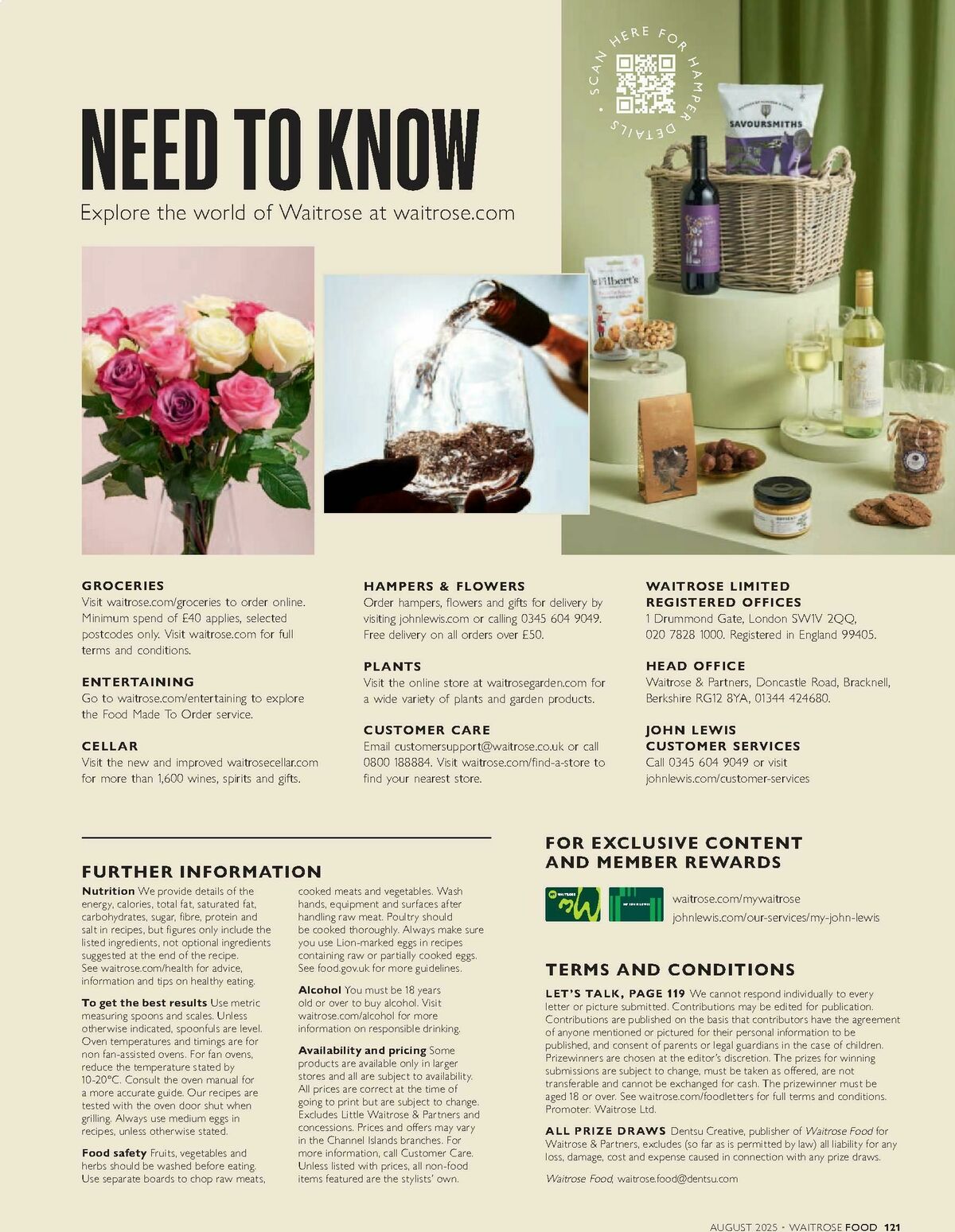 Waitrose Food Magazine August Offers from 1 August