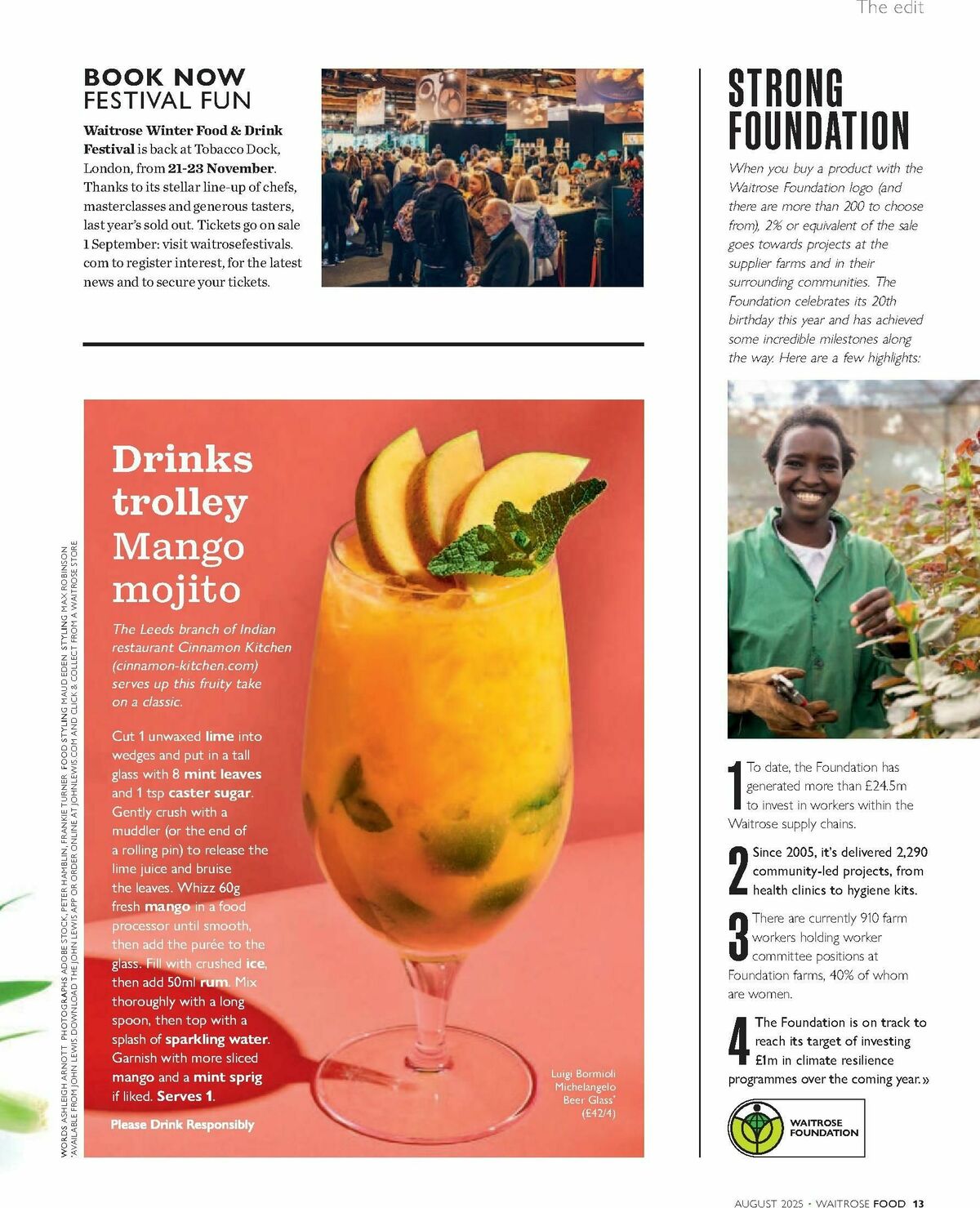 Waitrose Food Magazine August Offers from 1 August