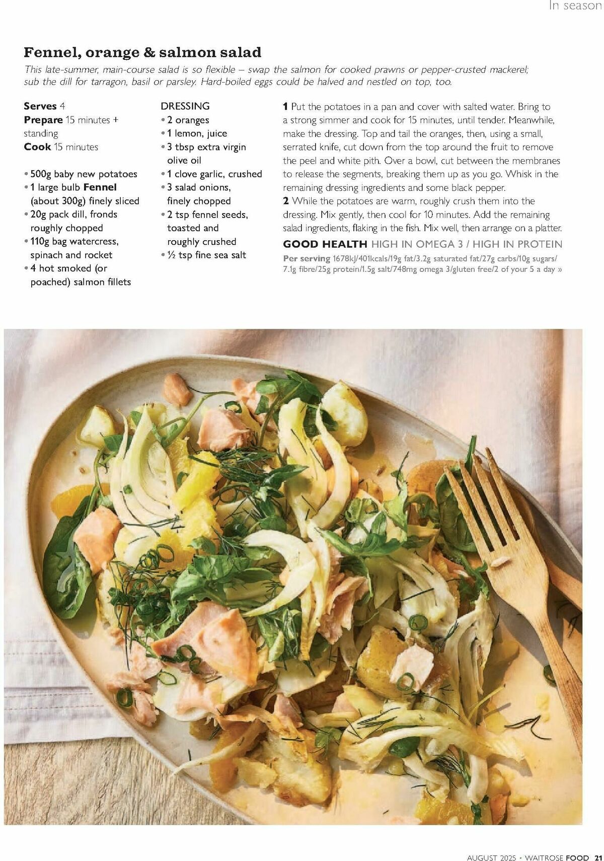 Waitrose Food Magazine August Offers from 1 August