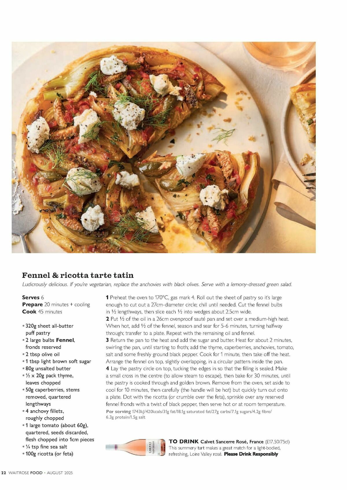 Waitrose Food Magazine August Offers from 1 August