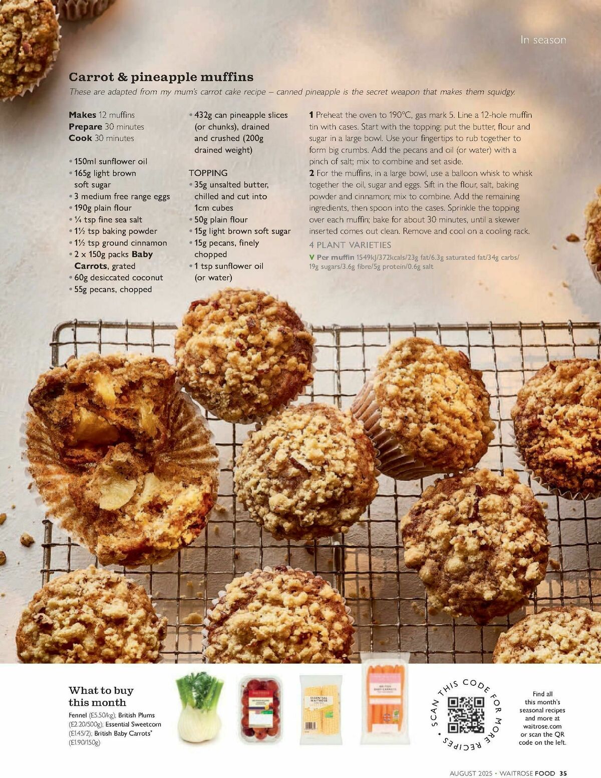 Waitrose Food Magazine August Offers from 1 August