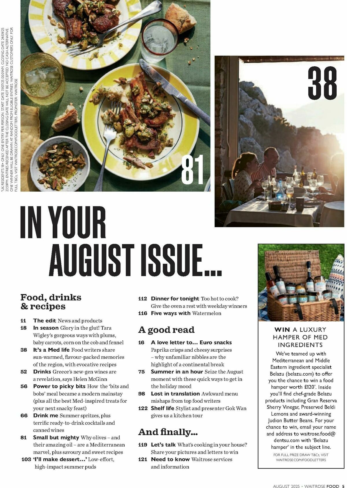 Waitrose Food Magazine August Offers from 1 August