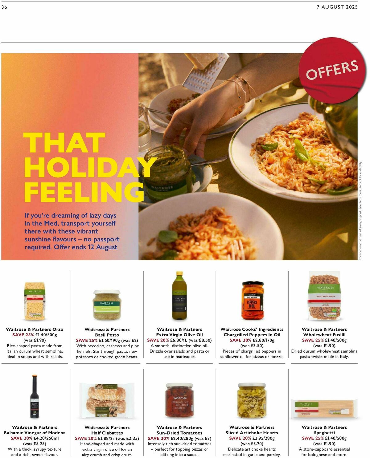 Waitrose Offers from 7 August