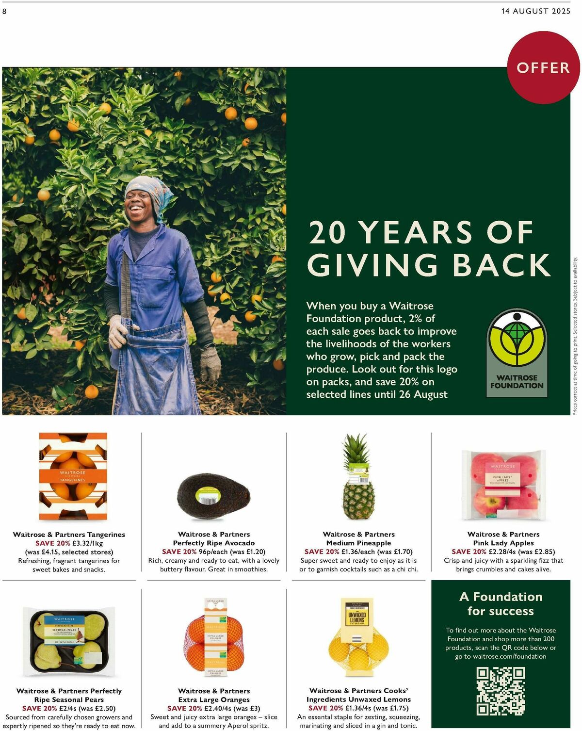 Waitrose Offers from 14 August