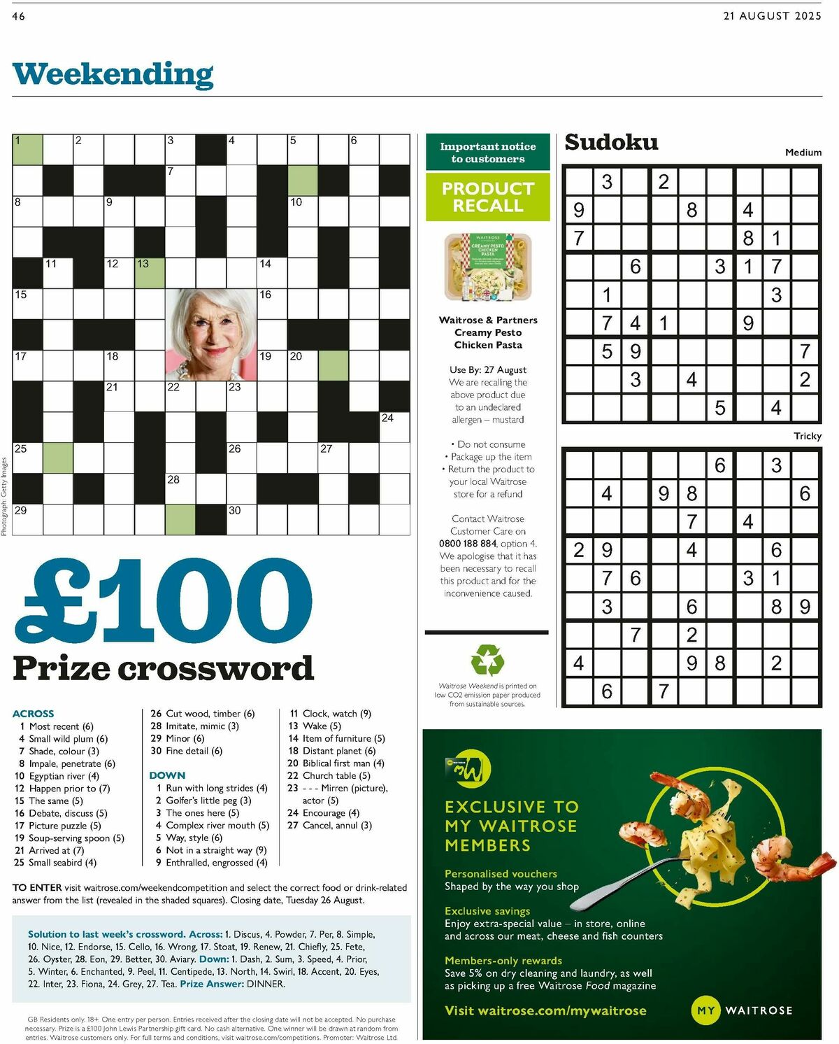 Waitrose Offers from 21 August