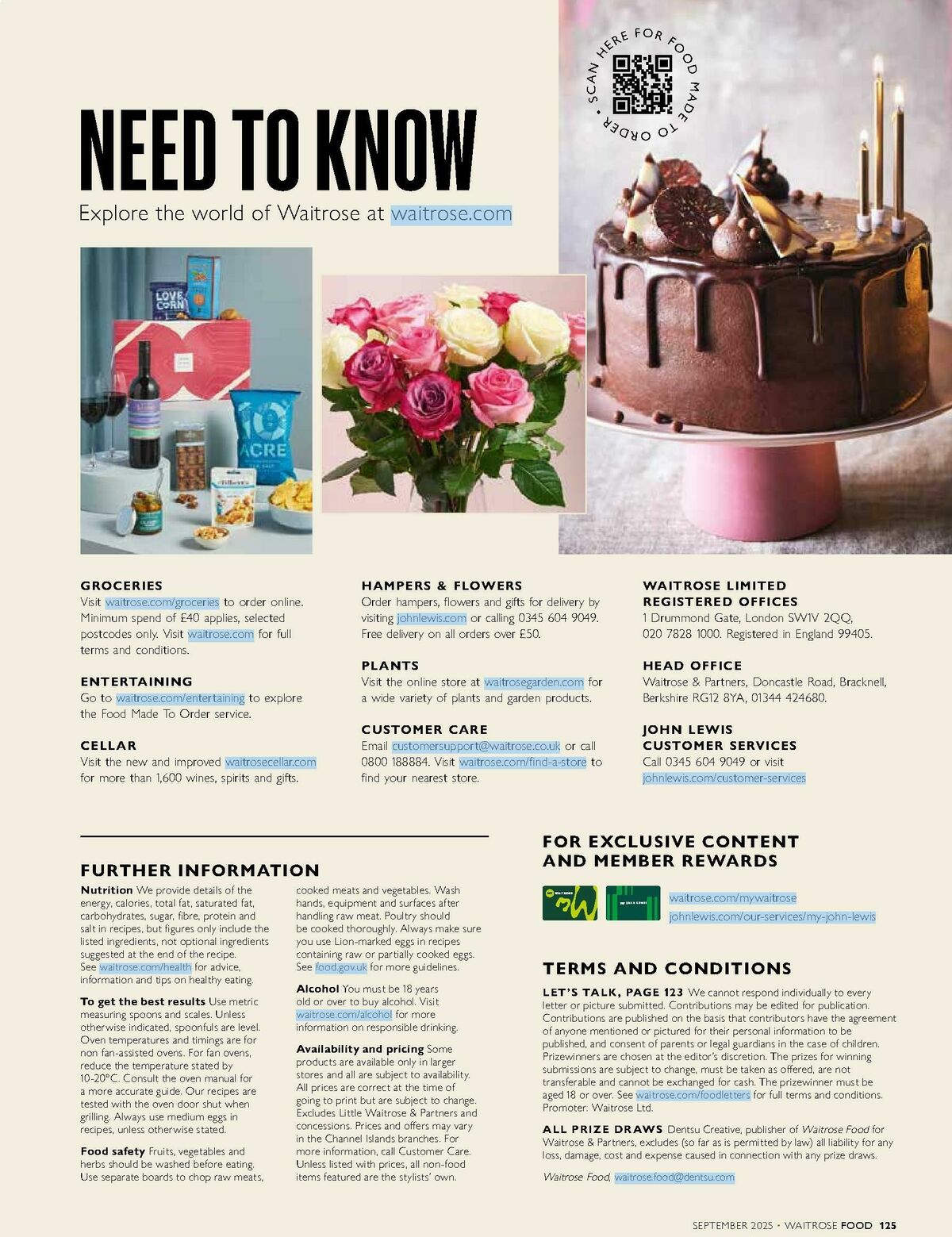 Waitrose Food Magazine September Offers from 1 September