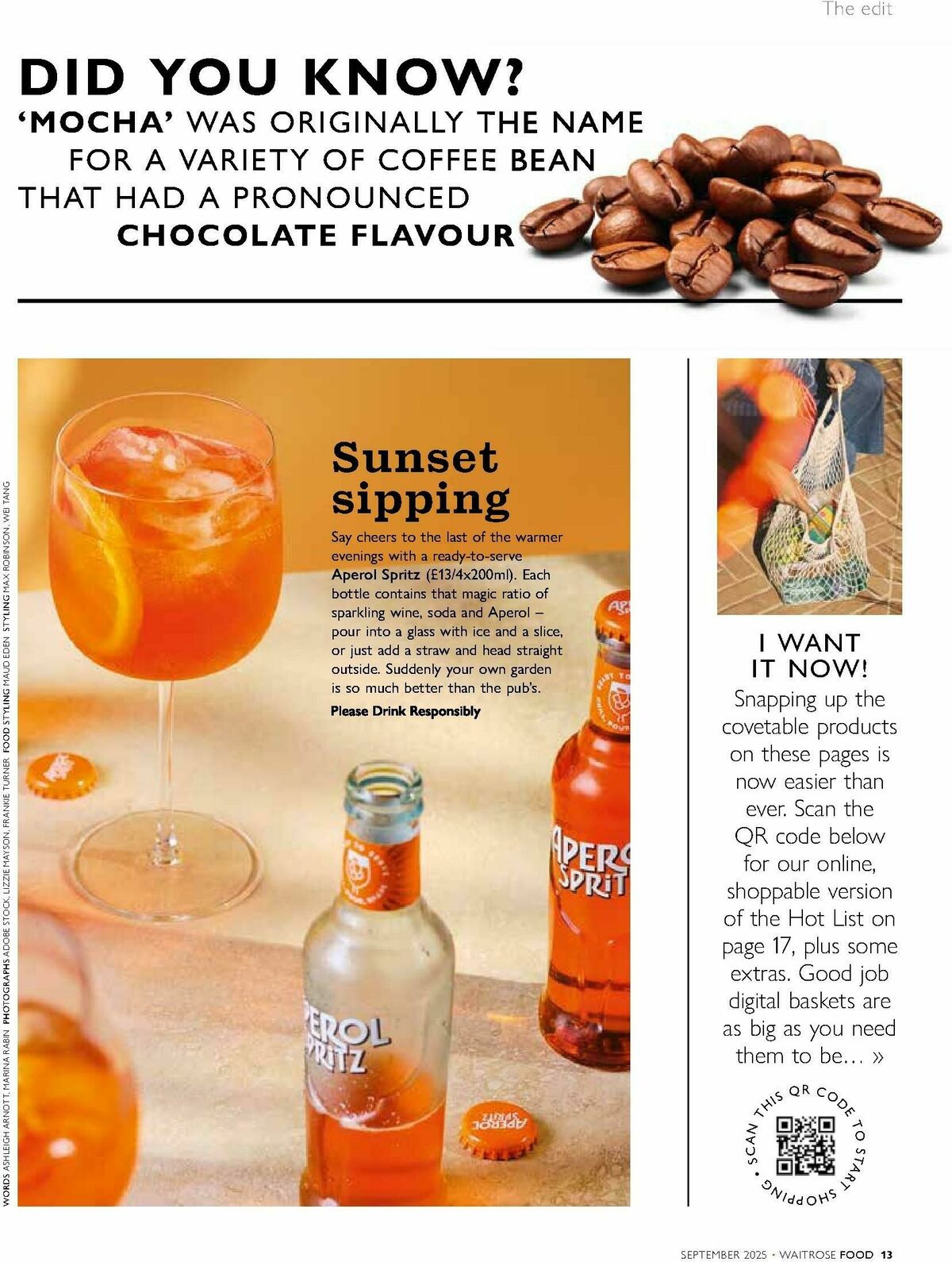 Waitrose Food Magazine September Offers from 1 September